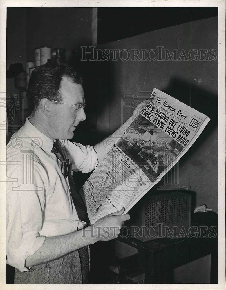 1948 Bruce Bacon Acme Bureau Manager St Louis Reads Houston Press - Historic Images