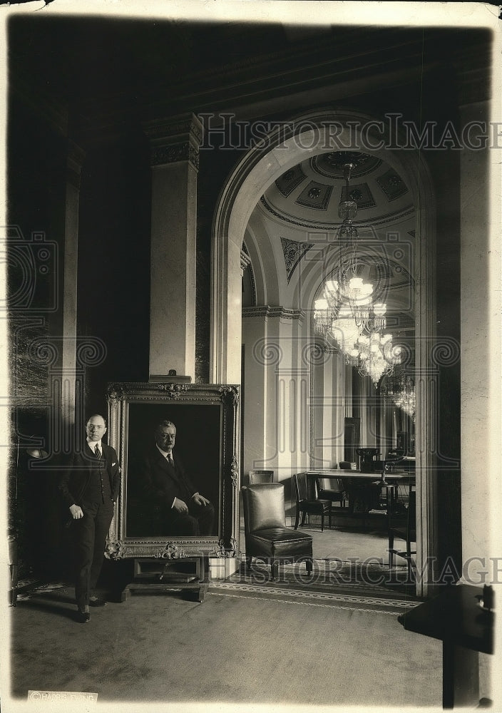 1922 Painting of Senator Eoise Penrose bu Boris Gorodn  - Historic Images