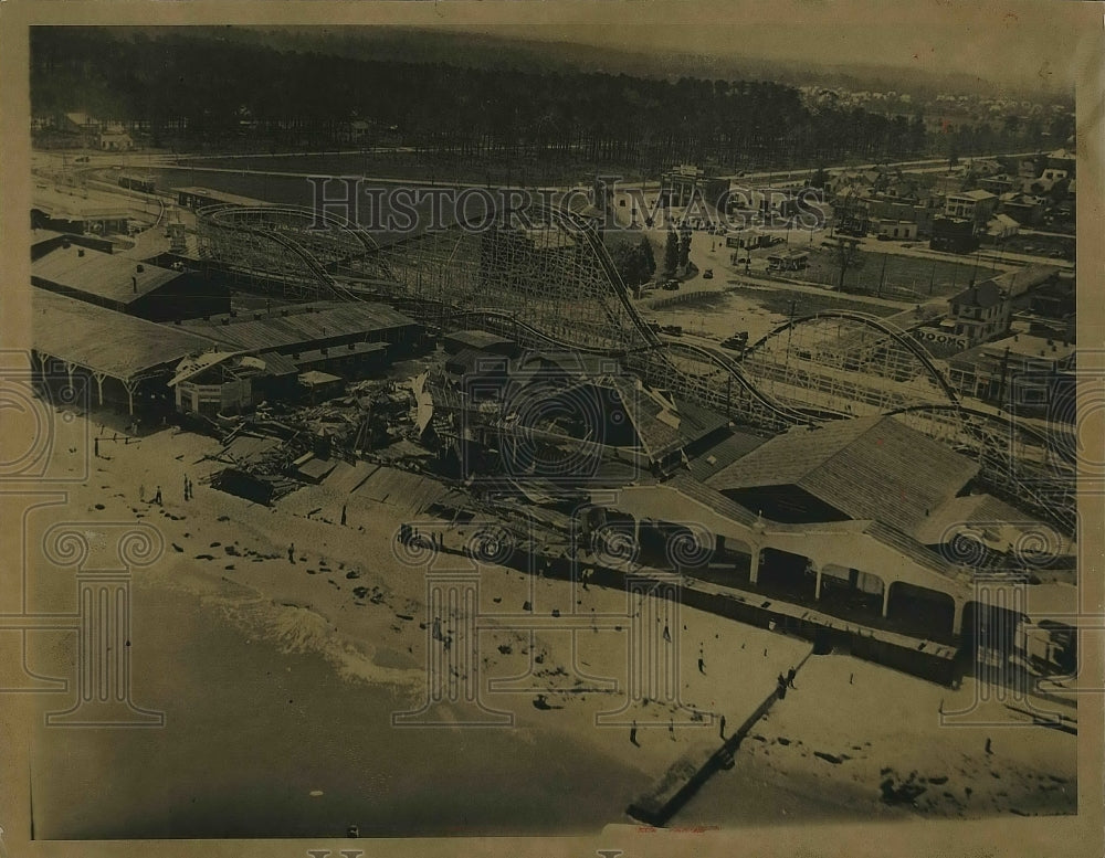 1933 Damage to Park Overhead View  - Historic Images