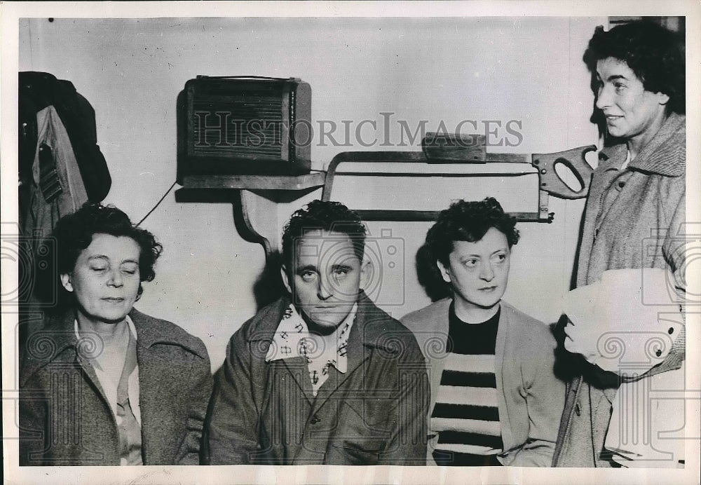 1951 Press Photo Lilli Hansen, Borge Rittig, Astrid Pennin and Jarnia Lundsteen - Historic Images