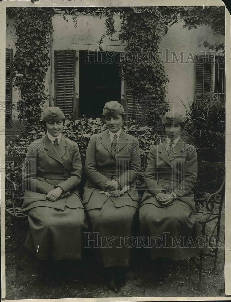 1922 Ms. Nancy McFarland, Ms. Jean Christie and Ms Margaret Forsythe - Historic Images