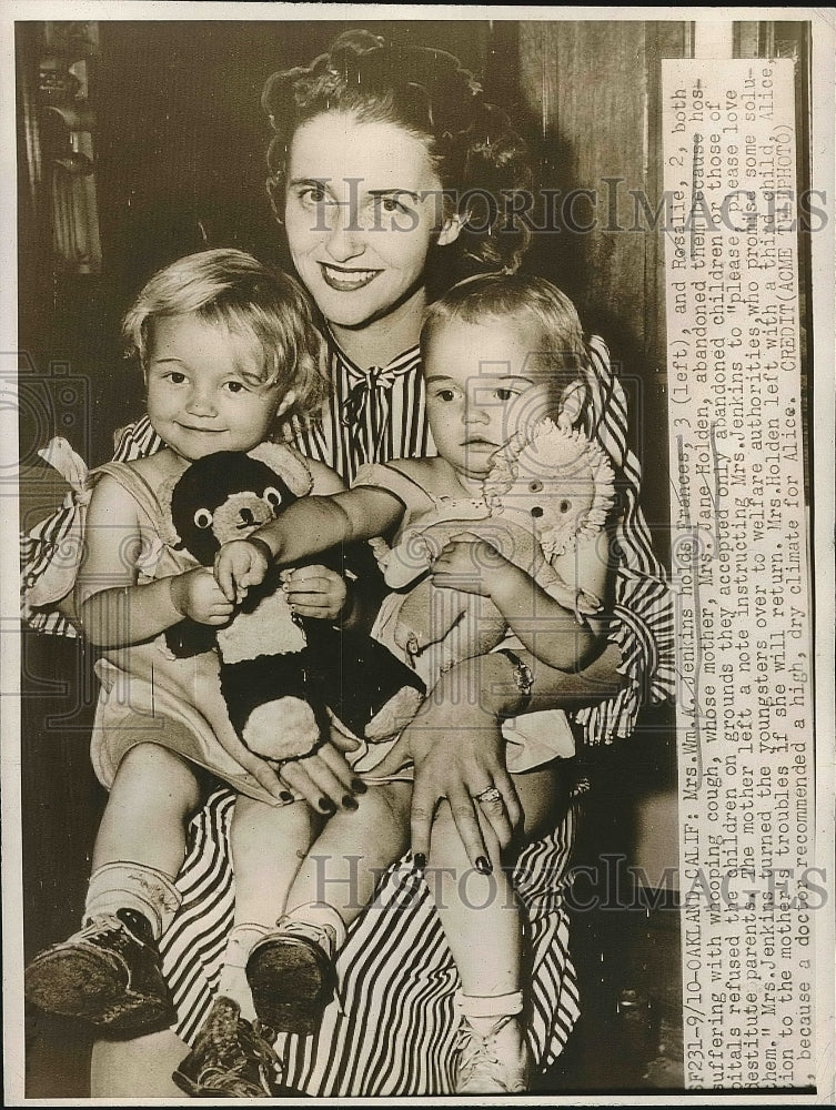 1947 Mrs. Wm. A. Jenkins, Frances, 3, Rosalie, 2  - Historic Images