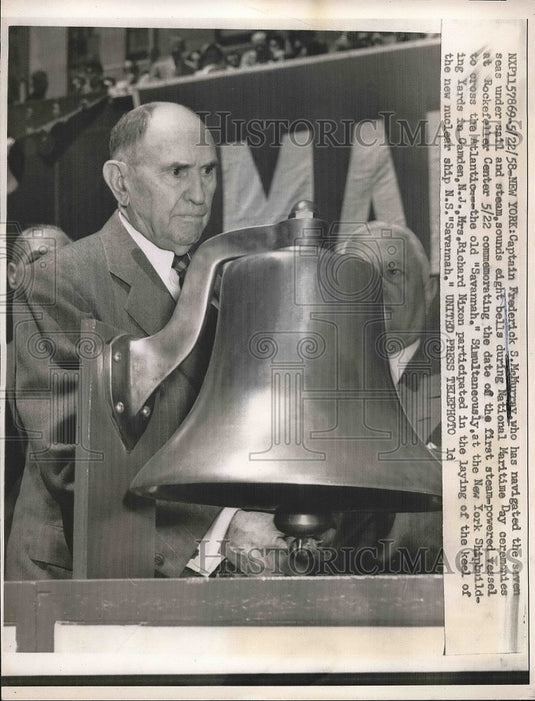 1958 Captain Frederick S. McMurray, National Maritime Day ceremony - Historic Images