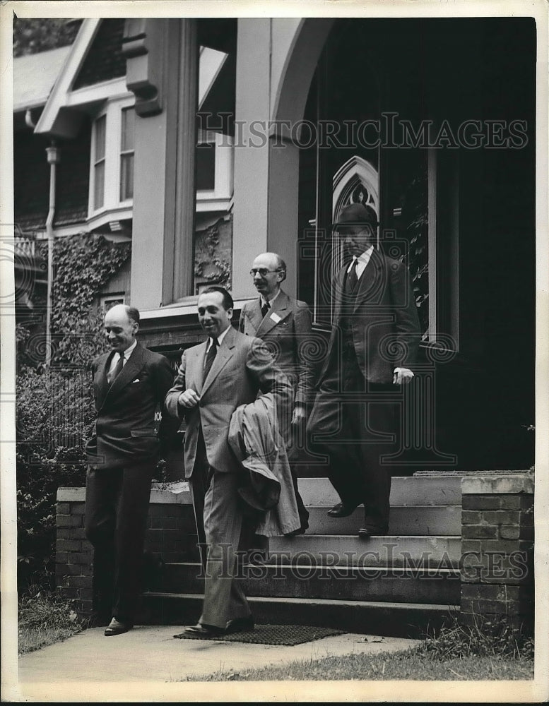 1943 Press Photo Four Conference Delegates at Church in Virginia - Historic Images