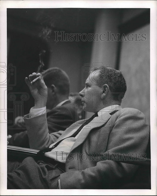 1959 Press Photo People Sitting In Dubgis Center At PA State University - Historic Images