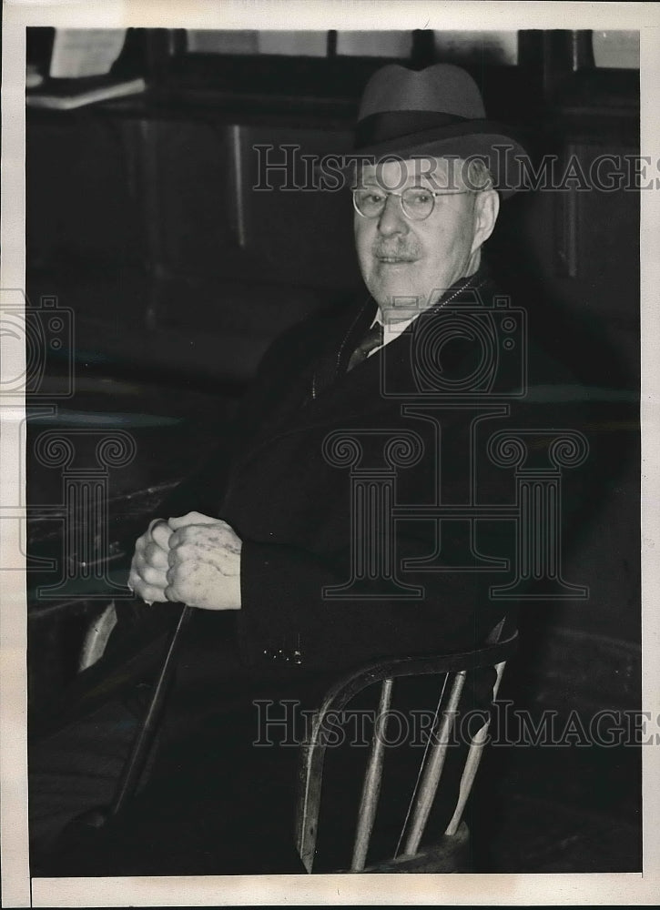 1939 Press Photo George B. Hawthorne Retired Policeman Arrested In Brooklyn-Historic Images