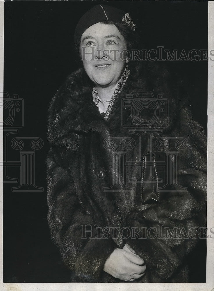 1934 Press Photo Mrs. Rhoda Tanner Doubleday Well Known New York Divorcee - Historic Images