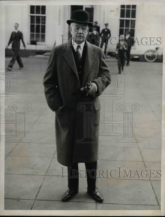 1933 Iowa Governor Clyde Herring leaving the White House  - Historic Images