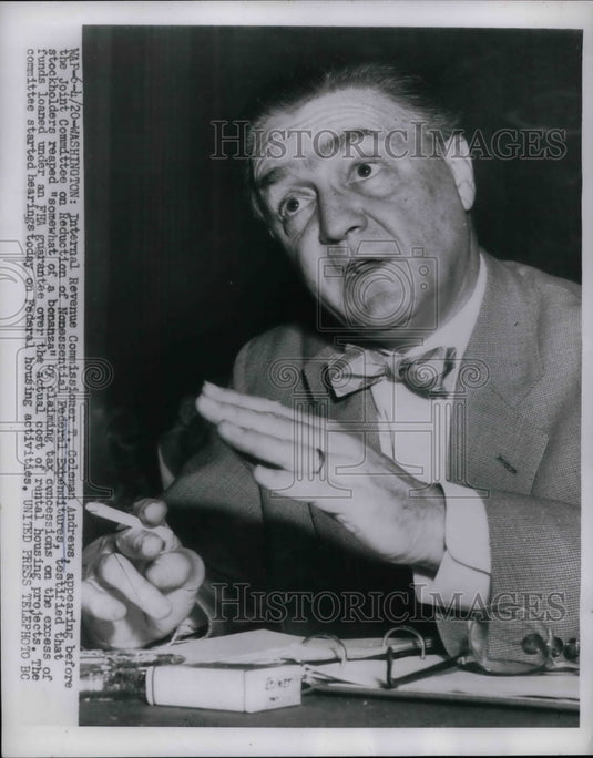 1954 Press Photo IRS Commissioner T. Coleman Andrews - Historic Images