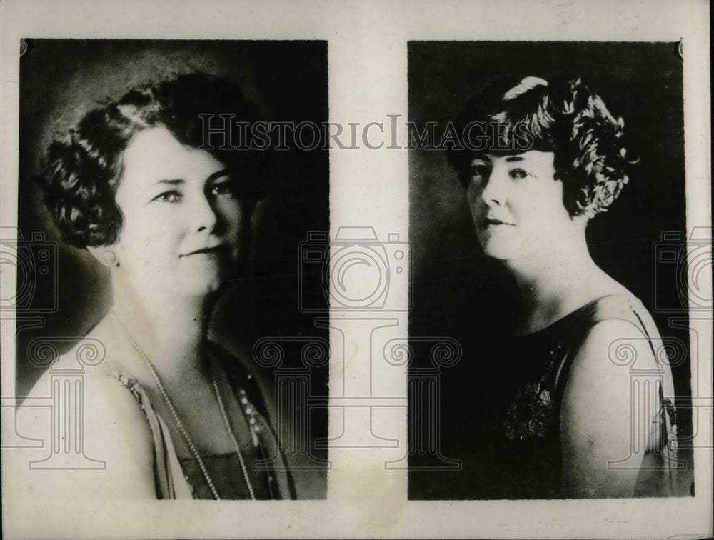 1929 Mrs Walton Hoge, Mrs Beulah Hardin of debutant comm. - Historic Images