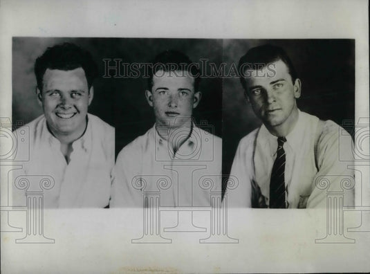 1934 Press Photo J.C. Hiltibrand Cantreel Tillar Bank Robbers Caught - nea69527 - Historic Images