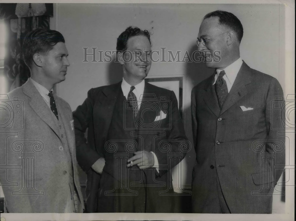 1936 Rep Natl. Chairman John Hamilton, Sen K. Bradley, CB Goodspeed - Historic Images