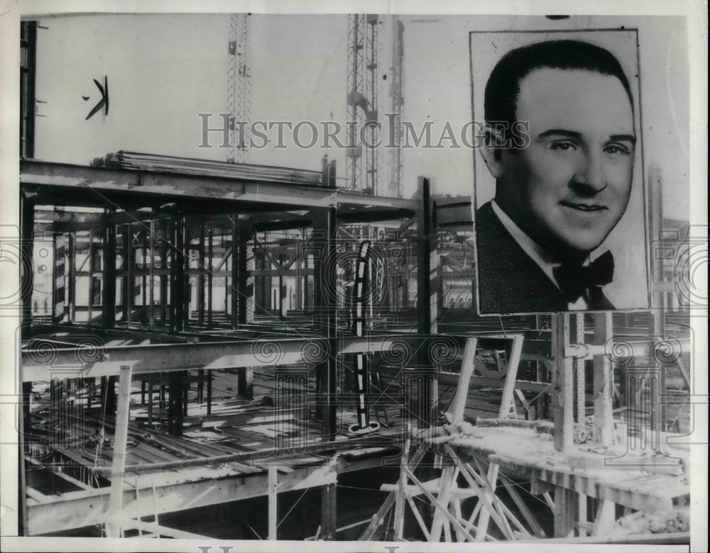 1937 Jerome Theodore Hayes died when knocked from a steel scaffold - Historic Images