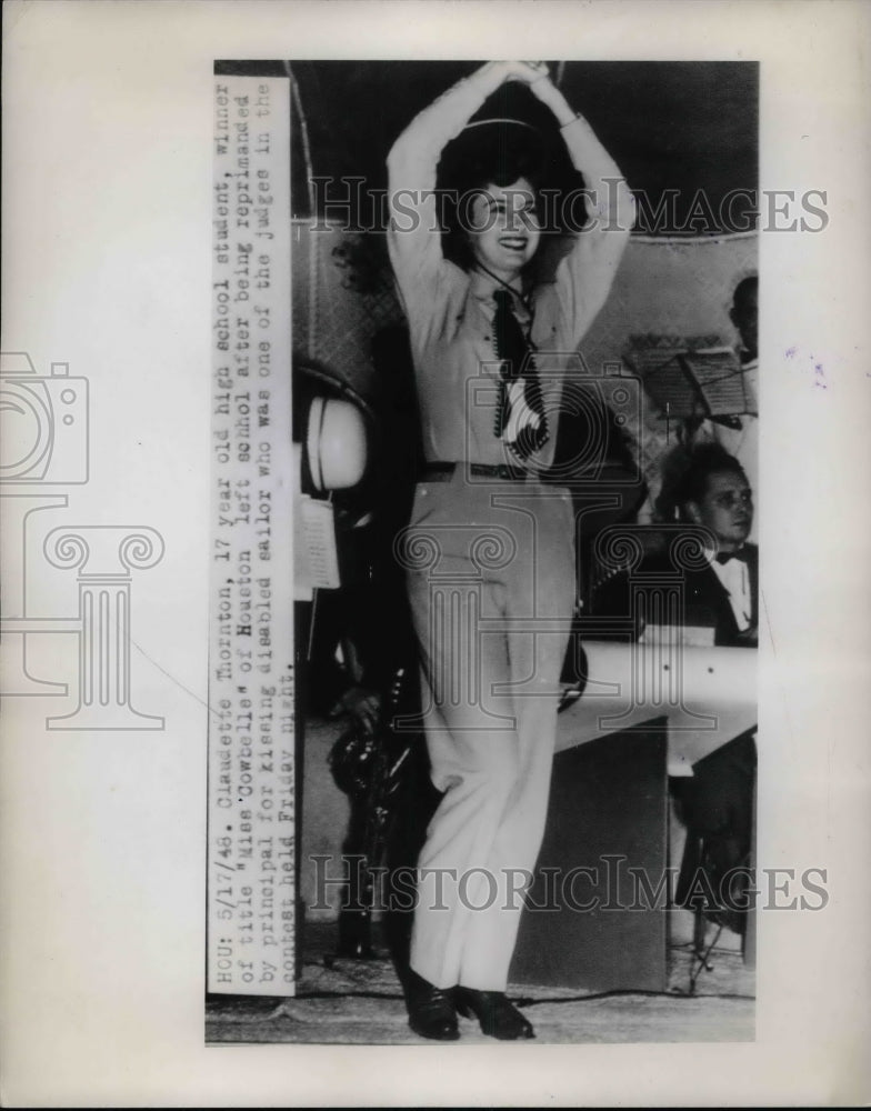 1948 Press Photo Claudette Thornton Winner of Miss Cowbelle - nea69667 - Historic Images