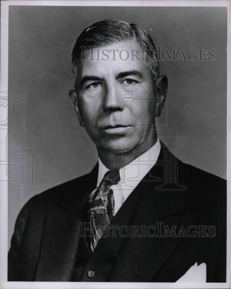 1957 Charles M. White, Pres of Republic Steel Corp  - Historic Images