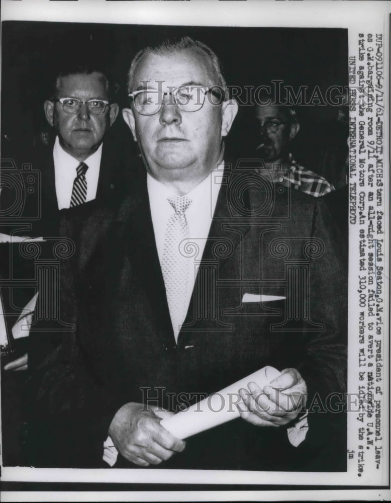 1961 Louis Seaton,GM vice pres in Detroit, Mich - Historic Images