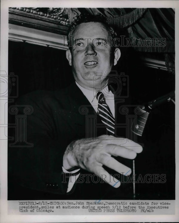 1952 Sen. John Sparkman, Dem. candidate for VP of USA - Historic Images