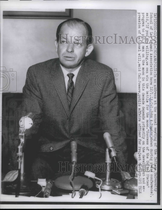 1961 Press Photo Lt Colonel John Powers - nea69711 - Historic Images