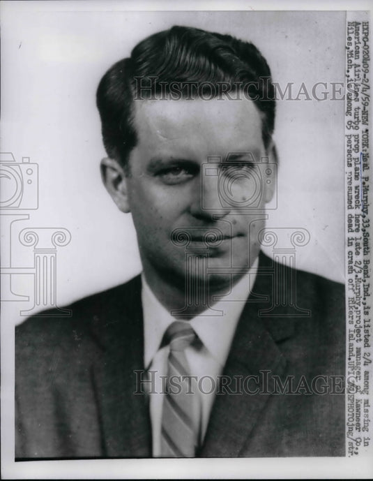 1959 Neal P. Murphy, of Kawneer Co missing in plane crash - Historic Images