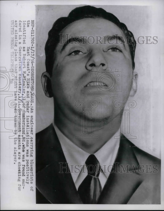 1956 Press Photo Robert Himmler was Murdered in Cemetery - nea69820 - Historic Images