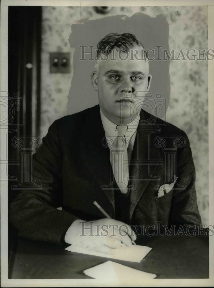 1932 Press Photo George Eckerson, spokeman fro Rep campaign - Historic Images