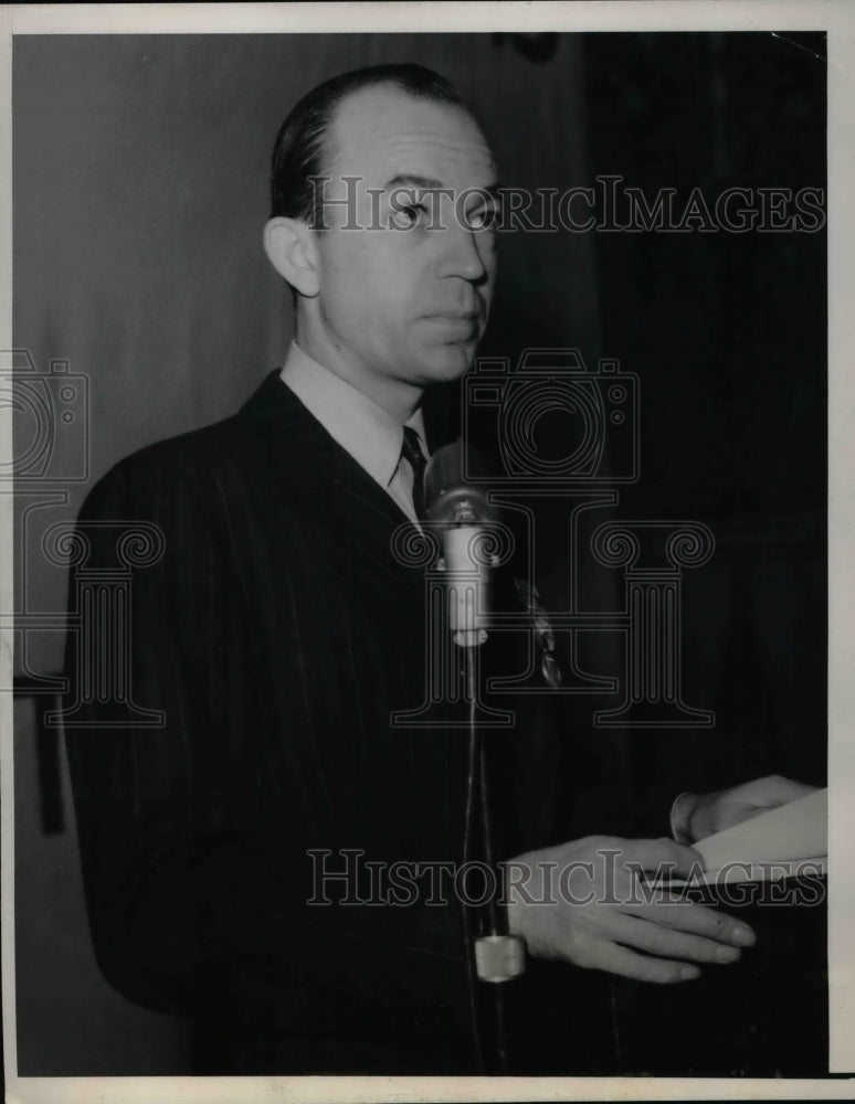 1938 Press Photo Donald Henderson, Pres. of UCAP &amp; Allied Workers Union - Historic Images