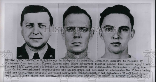 1951 Press Photo Capt. Dave Henderson, Sgt. James Elam, Sgt. Jess A. Duff - Historic Images