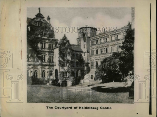 1956 The Courtyard of Heidelberg Castle  - Historic Images