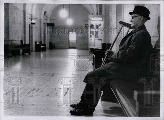 1968 Louis Hess in Court for Divorce Married 56 Years  - Historic Images