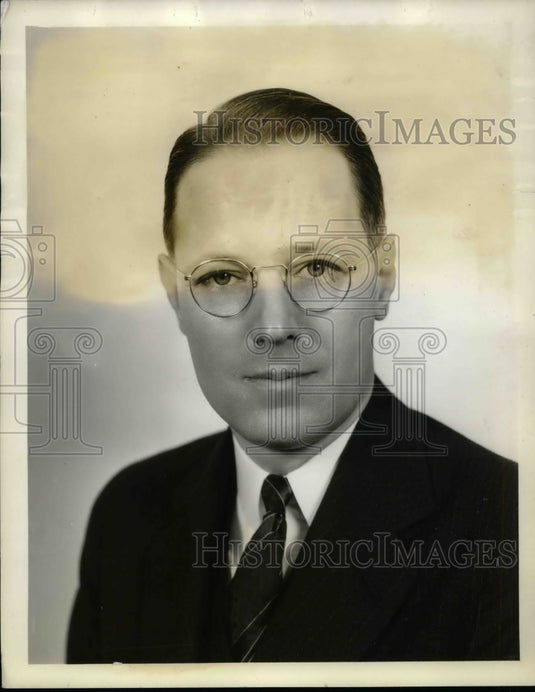 1934 Press Photo "America in Music" portrayed by John Tasker Howard, noted - Historic Images