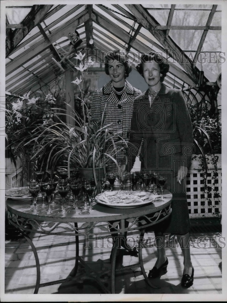 1959 Press Photo Art Museum Junior Council at Guinn Sherry Tea House. - Historic Images