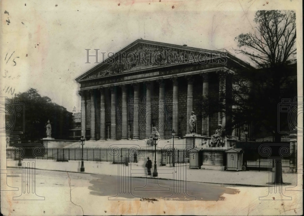 1938 Exterior Of Chamber Of Deputies Building In Paris, France - Historic Images