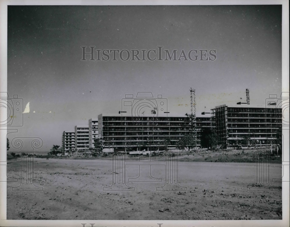 1960 Press Photo Brazilia Buildings Under Construction - nea70404 - Historic Images