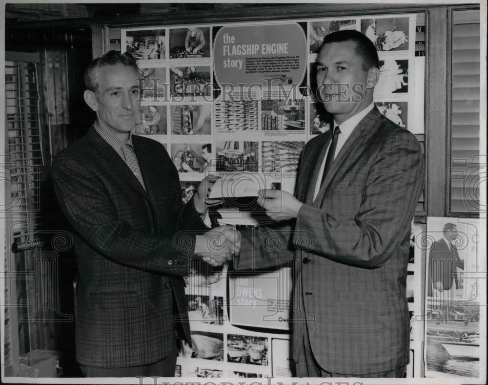 Press Photo Walt Chio &amp; Don Seith of Owens Yacht sales - nea70460-Historic Images