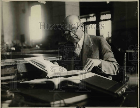 1930 Press Photo Will C Wood, Calif State Superint of Banks - nea70472-Historic Images