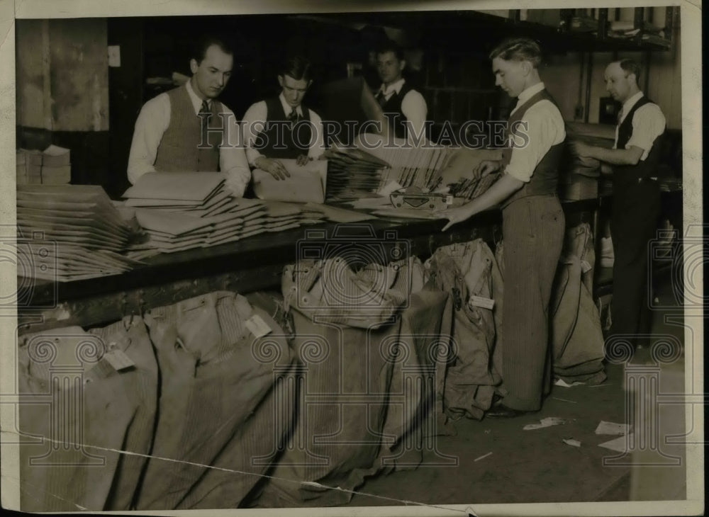 1932 Press Photo Workers Sorting Mail - nea70491 - Historic Images