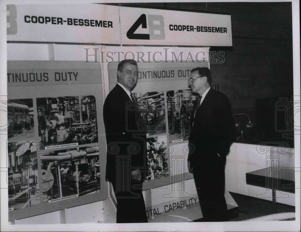 Press Photo Reade Heskamp &amp; August Eble for Cooper-Bessemer - Historic Images