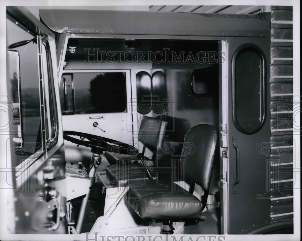 1963 Interior View Of Cab White Motor Company Compac - Historic Images