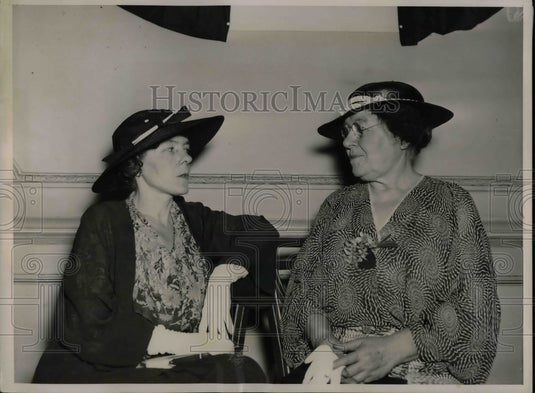 1936 Press Photo Miss Helen Hanson, Mrs. Caspar Whitney, National Committee - Historic Images