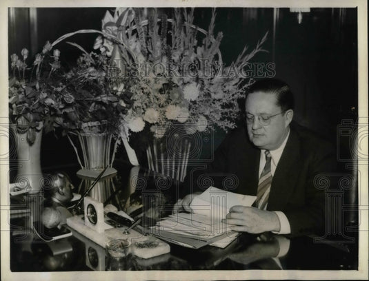 1936 Press Photo William W. Howes, Acting Postmaster General of U.S. - nea70574 - Historic Images