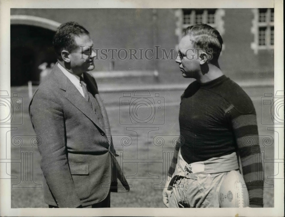 1937 Coach Harvey Harman University Pennsylvania Robert McNamara - Historic Images