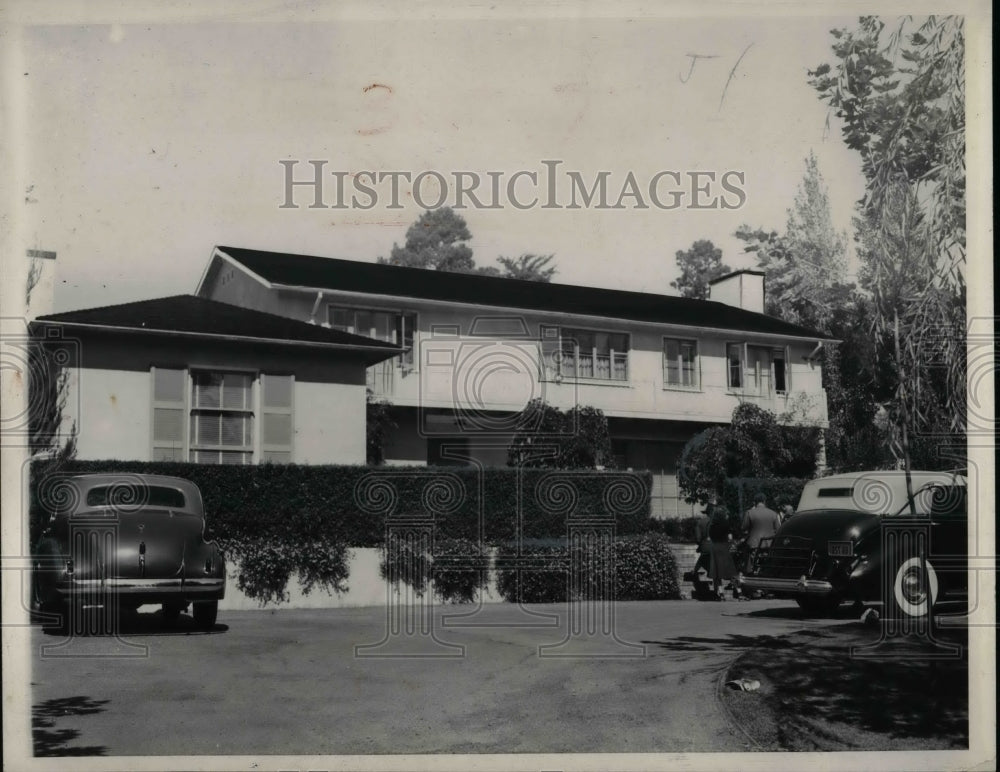 1940 Press Photo Exterior View Count Countess Marc Detrisian Kidnapped Son - Historic Images