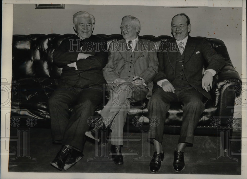 1933 Congressman Henry T. Rainey, Jack Garner, John McDuffie - Historic Images