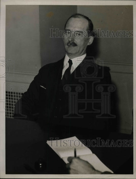 1935 Press Photo Col. Leonard P.Ayres American educator, soldier & statistician. - Historic Images