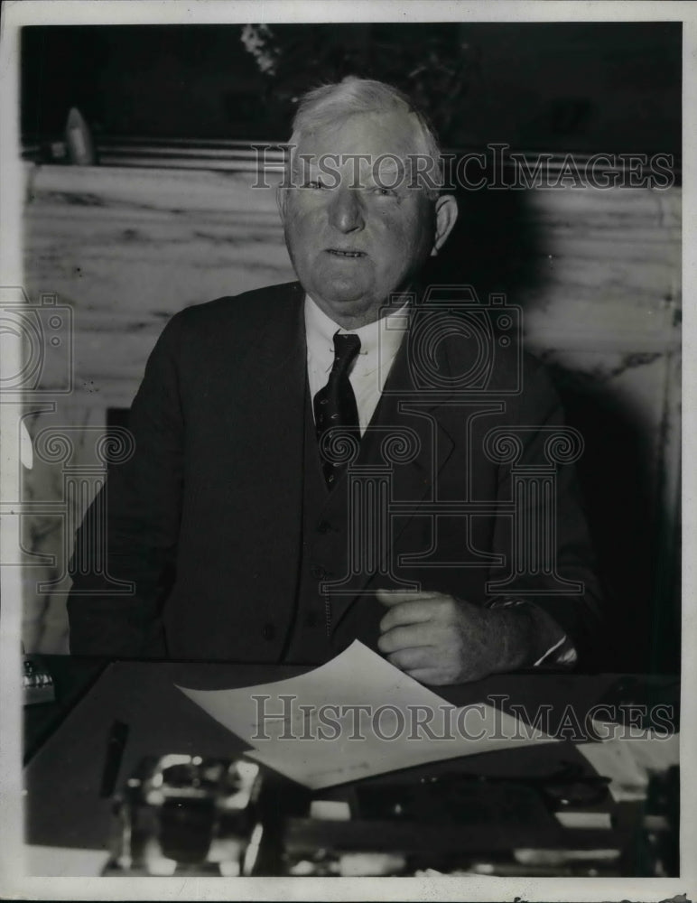 1933 Vice Pres. Nance Garner at his desk in the Senate Office Bldg. - Historic Images