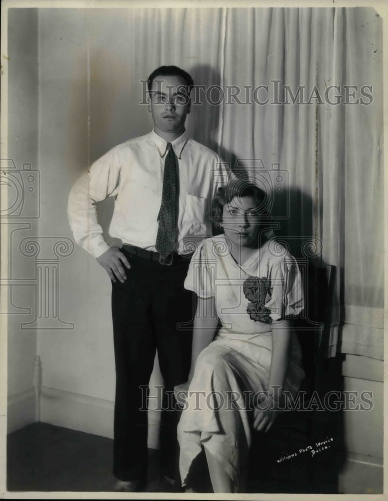 1934 Press Photo Virginia gates McCafferty who disappeared &amp; was located in - Historic Images