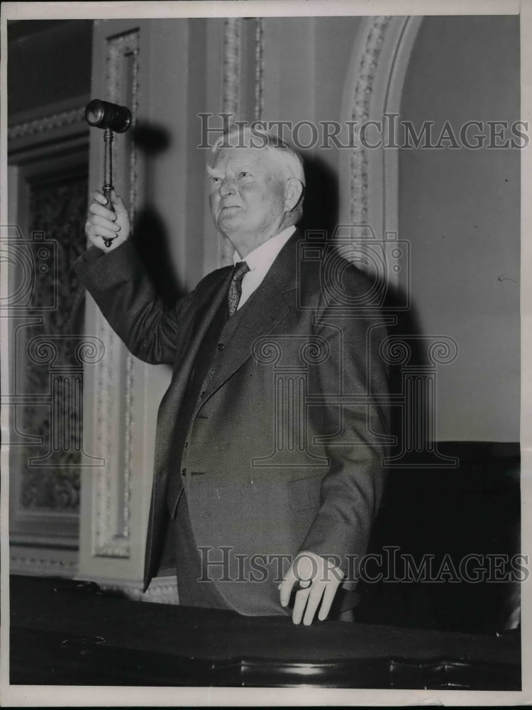 1937 John Garner at the Senate Rostrum  - Historic Images