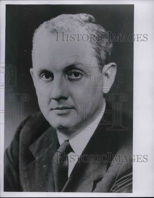 1957 Press Photo Editor and Publisher Robert McKinney - nea70933 - Historic Images