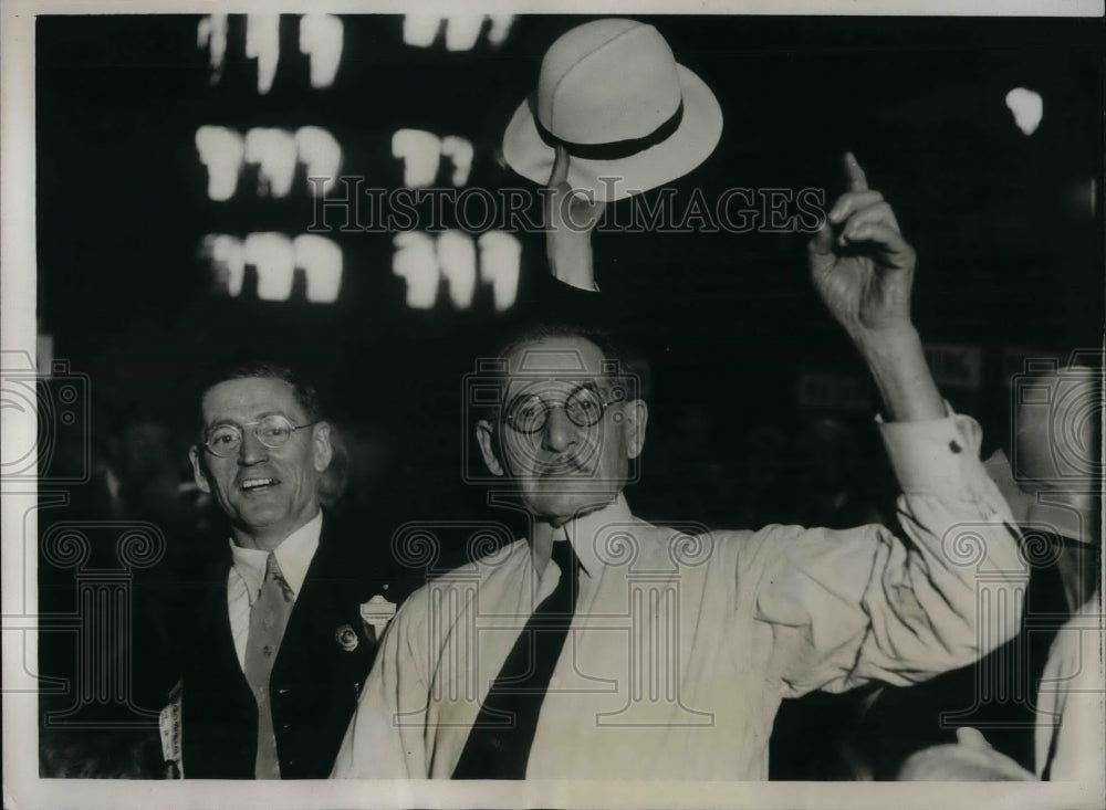 1931 Ed P. Carroll and Charles Trunk Hill at Democrat Convention. - Historic Images