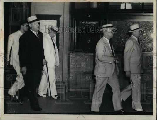 1939 Men Walking Down Hall  - Historic Images